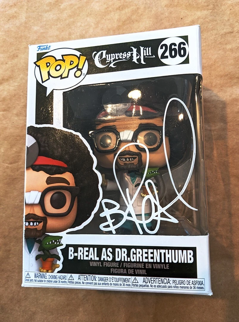 Cypress Hill SIGNED DR. Greenthumb Funko Pop Toy 266 COA Autographed by B-REAL