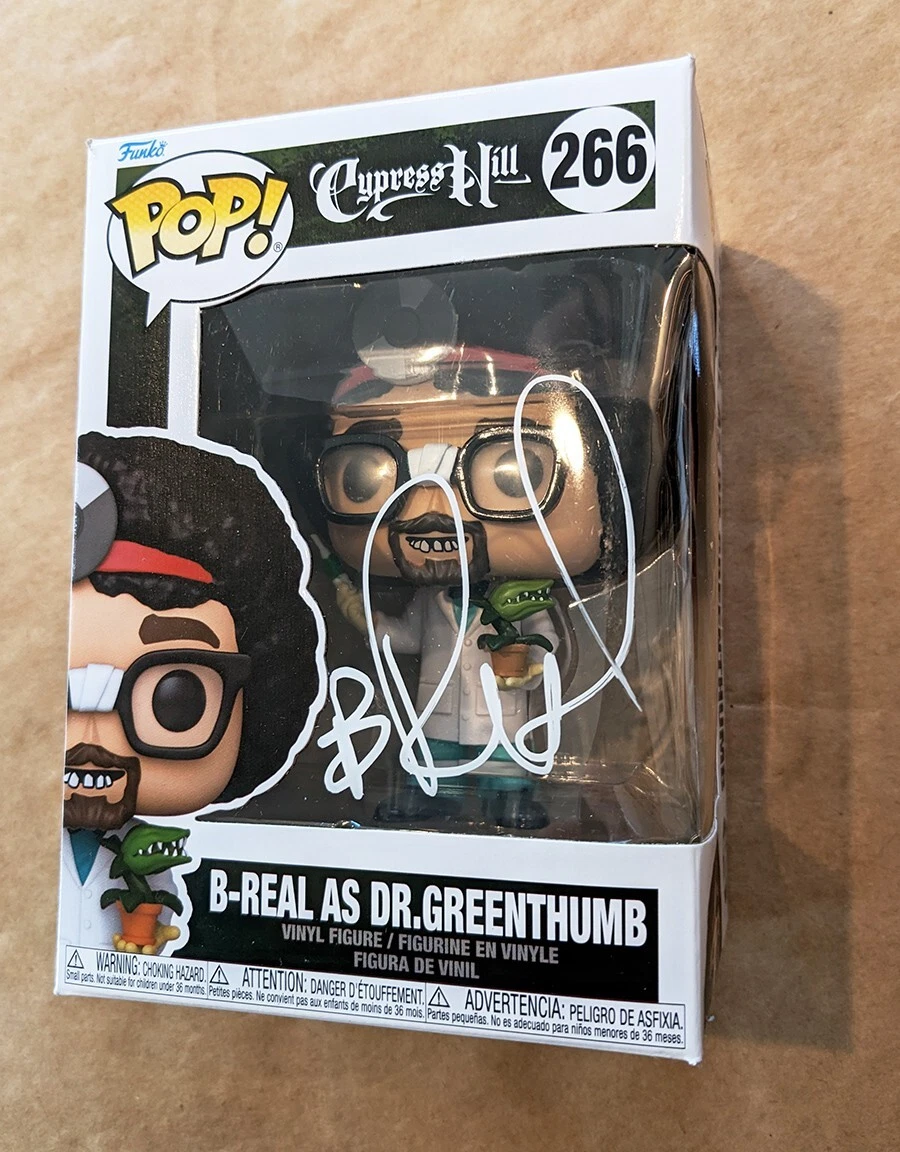 Cypress Hill SIGNED DR. Greenthumb Funko Pop Toy 266 A COA Autographed by B-REAL