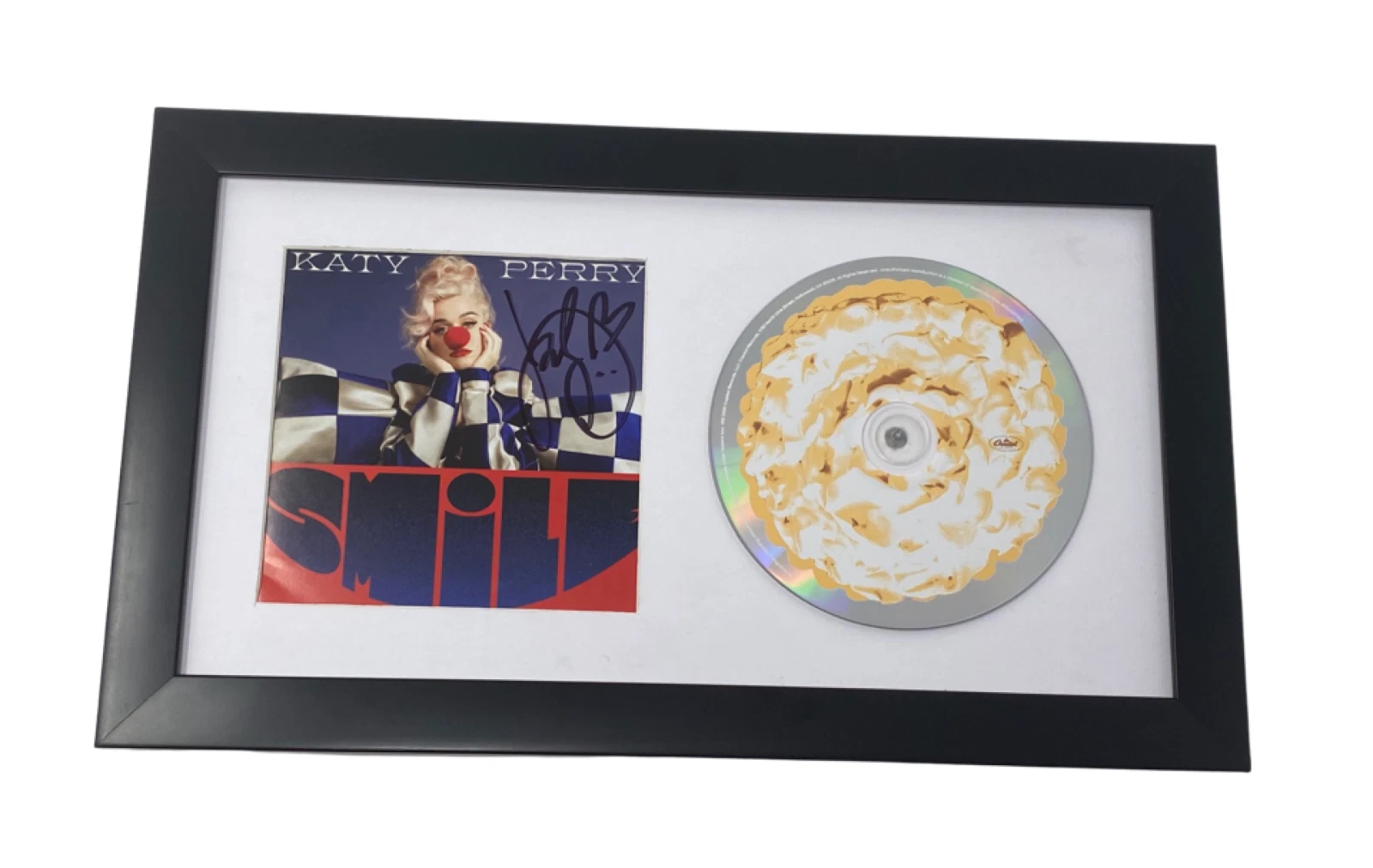 Katy Perry Signed Autographed Smile Framed Matted CD Display Beckett COA