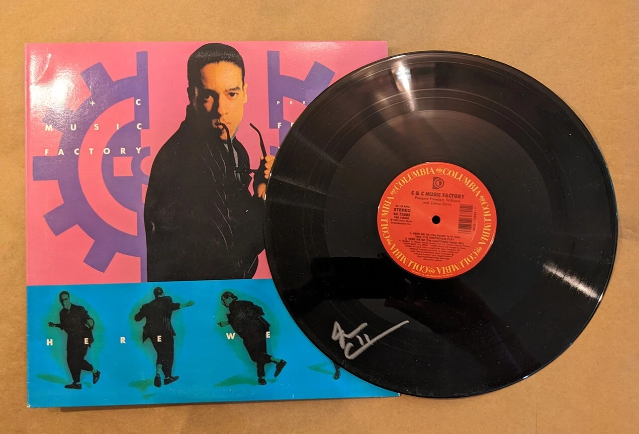 Freedom Williams of C&C Music Factory SIGNED Here We Go Vinyl Record COA
