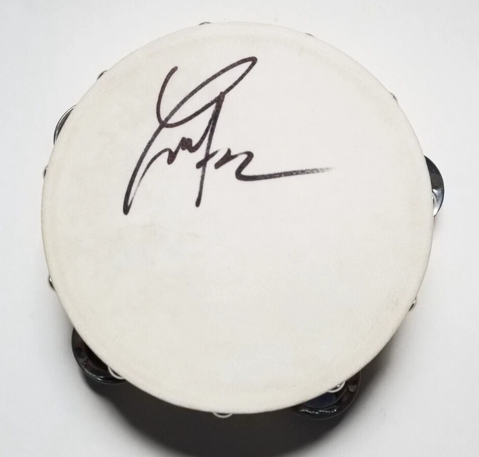 LUKAS NELSON SINGER REAL HAND SIGNED 6″ TAMBOURINE JSA COA WILLIE STAR BORN COLLECTIBLE MEMORABILIA