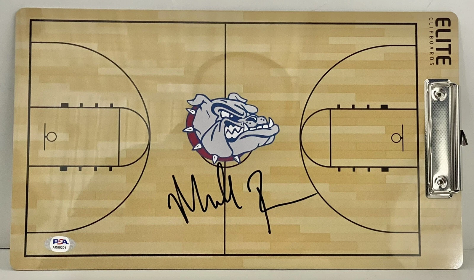 Mark Few Signed Autographed Gonzaga Bulldogs Coaches Clipboard PSA/DNA