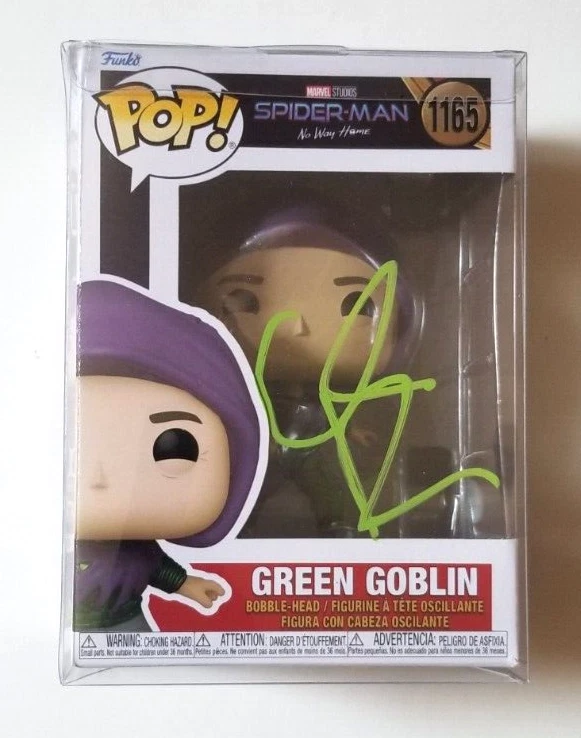 Willem Dafoe SIGNED Spider-Man No Way Home Green Goblin Funko Pop Toy # 1165 JSA