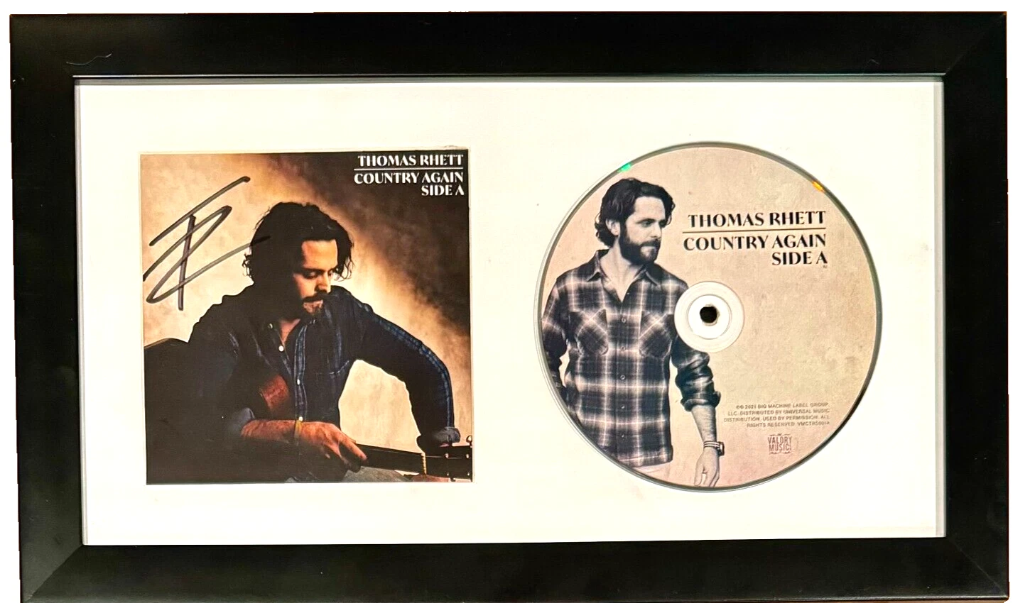 Thomas Rhett Signed Autograph Country Side Again Side A Framed CD Display ACOA