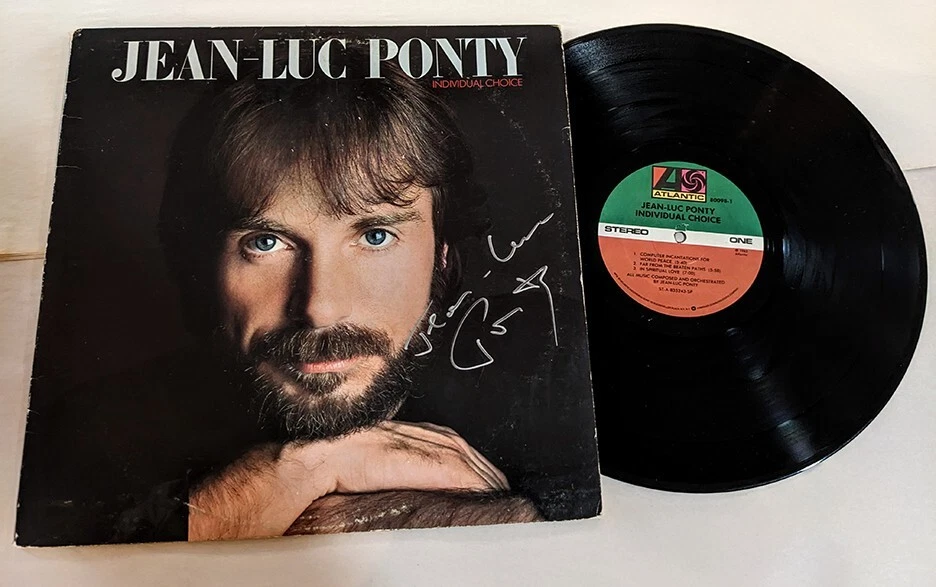 Jean-Luc Ponty REAL hand SIGNED Individual Choice Record Vinyl COA Autographed