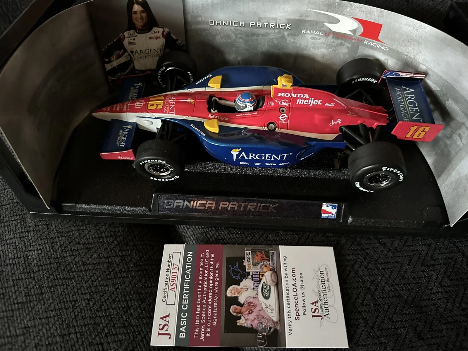 Danica Patrick Signed 1:18 Scale 2006 Indy 500 Diecast JSA Authentication COA