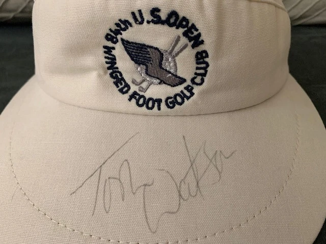 TOM WATSON HAND SIGNED 84TH US OPEN GOLF VISOR          GOLF LEGEND         JSA