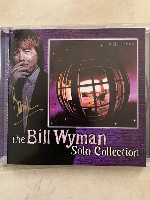 BILL WYMAN HAND SIGNED THE SOLO COLLECTION CD BOOKLET     ROLLING STONES     JSA