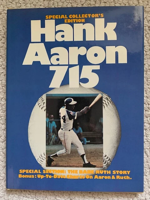 HANK AARON 715 COLLECTOR'S EDITION HARDCOVER BOOK 1974    RARE+AMAZING CONDITION
