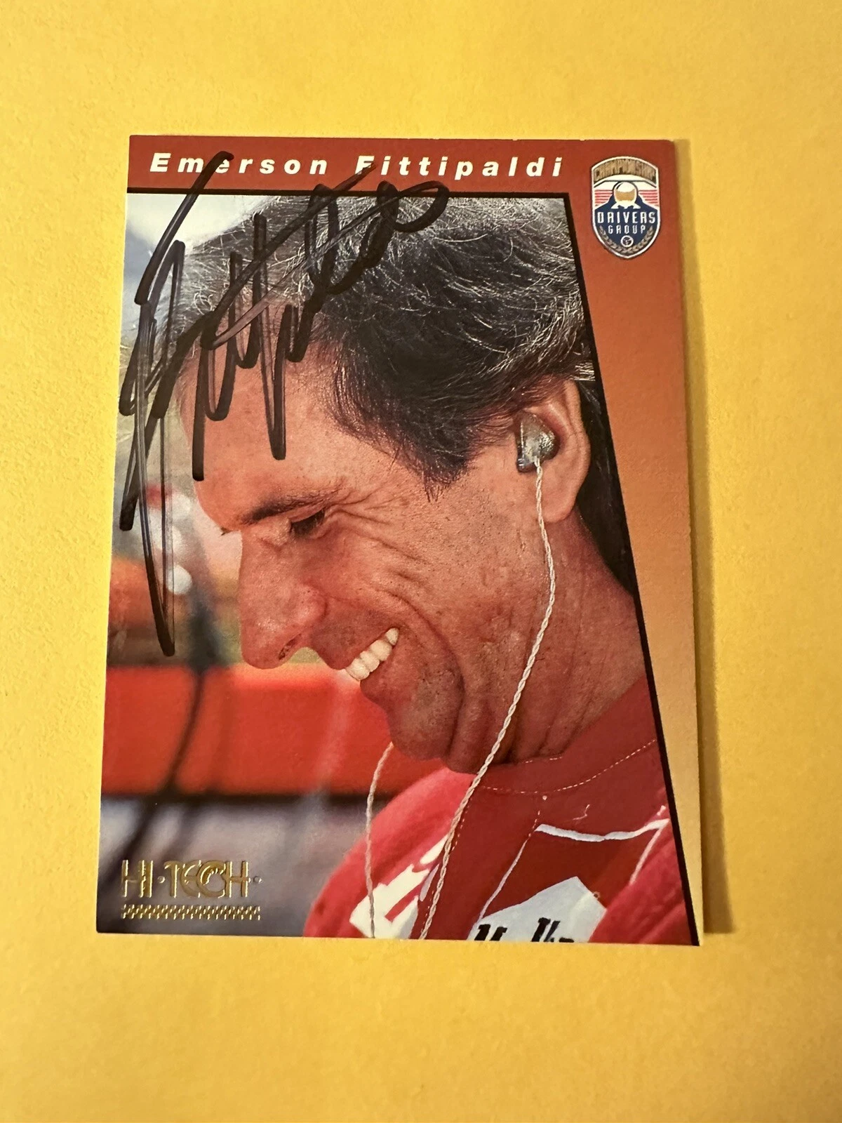 Signed Trading Card Indy Car Indianapolis 500 Emerson Fittipaldi