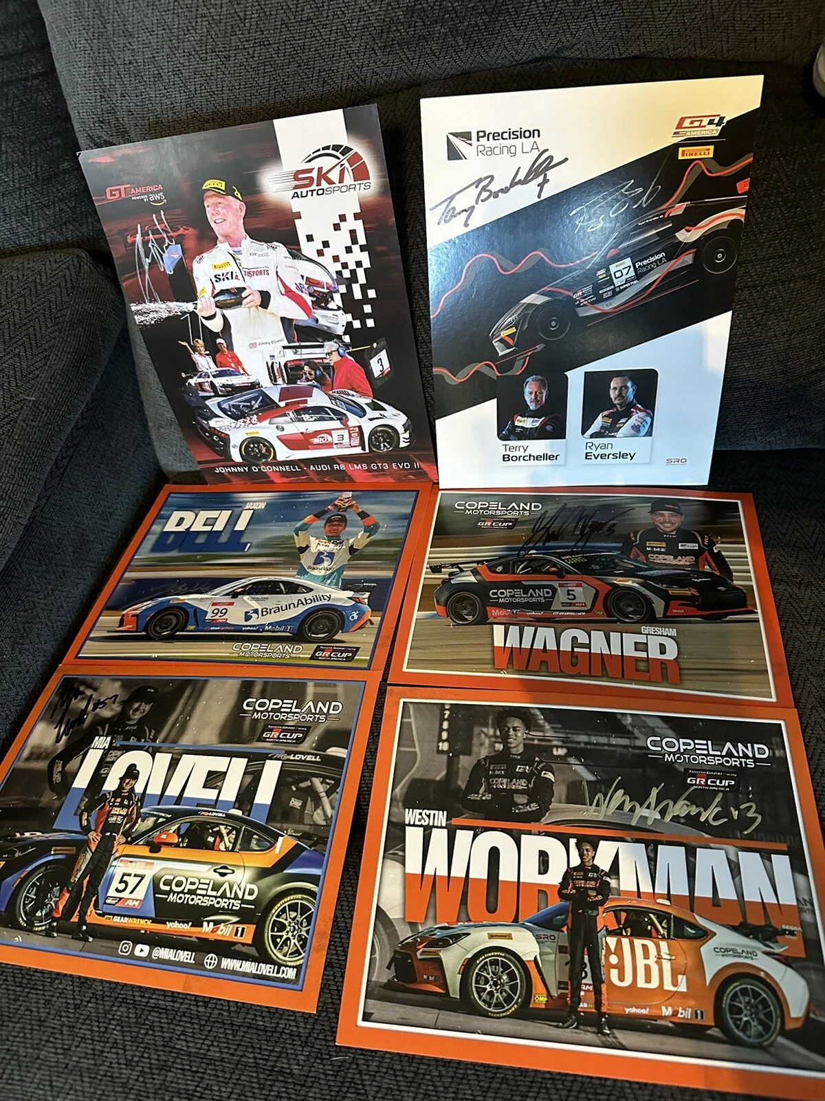 GR Cup GT America TC GT4 Lot Of 23 Signed  Promo/hero Cards 2024 Indianapolis