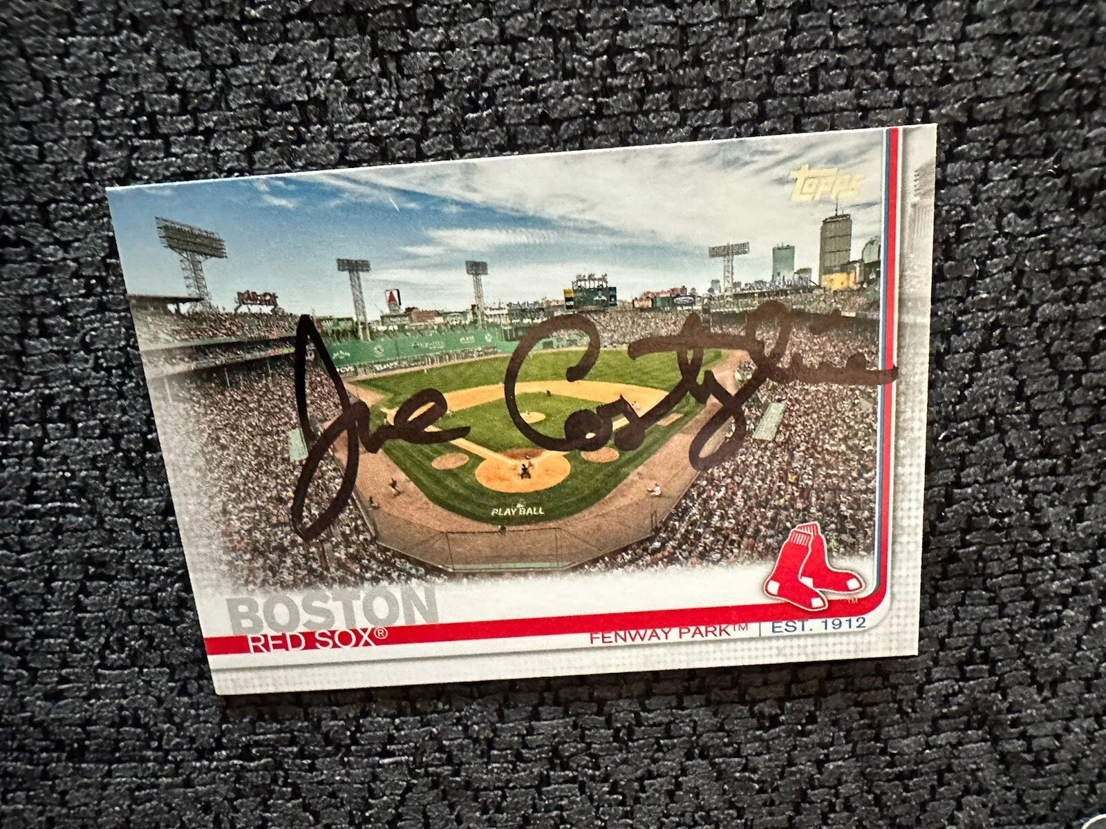 Joe Castiglione Signed Baseball Trading Card Announcer Boston Red Sox 2024 Frick