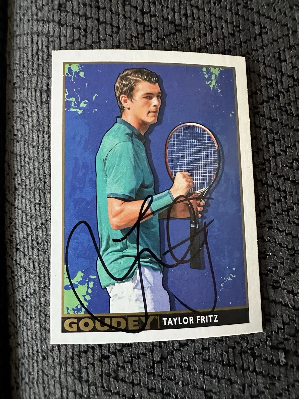 Taylor Fritz Signed Trading Card Goodwin Autographed Tennis Goudey