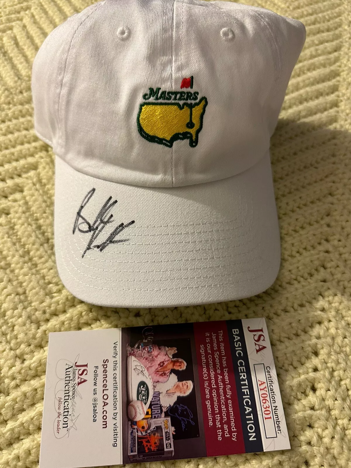 Brooks Koepka Signed Masters Golf SnapBack Hat Autographed JSA Authenticated COA