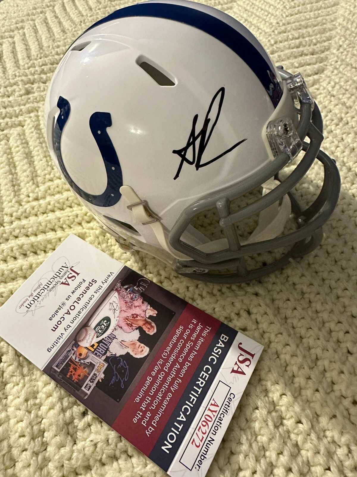 Anthony Richardson Signed Indianapolis Colts Mini Helmet JSA Authentication COA