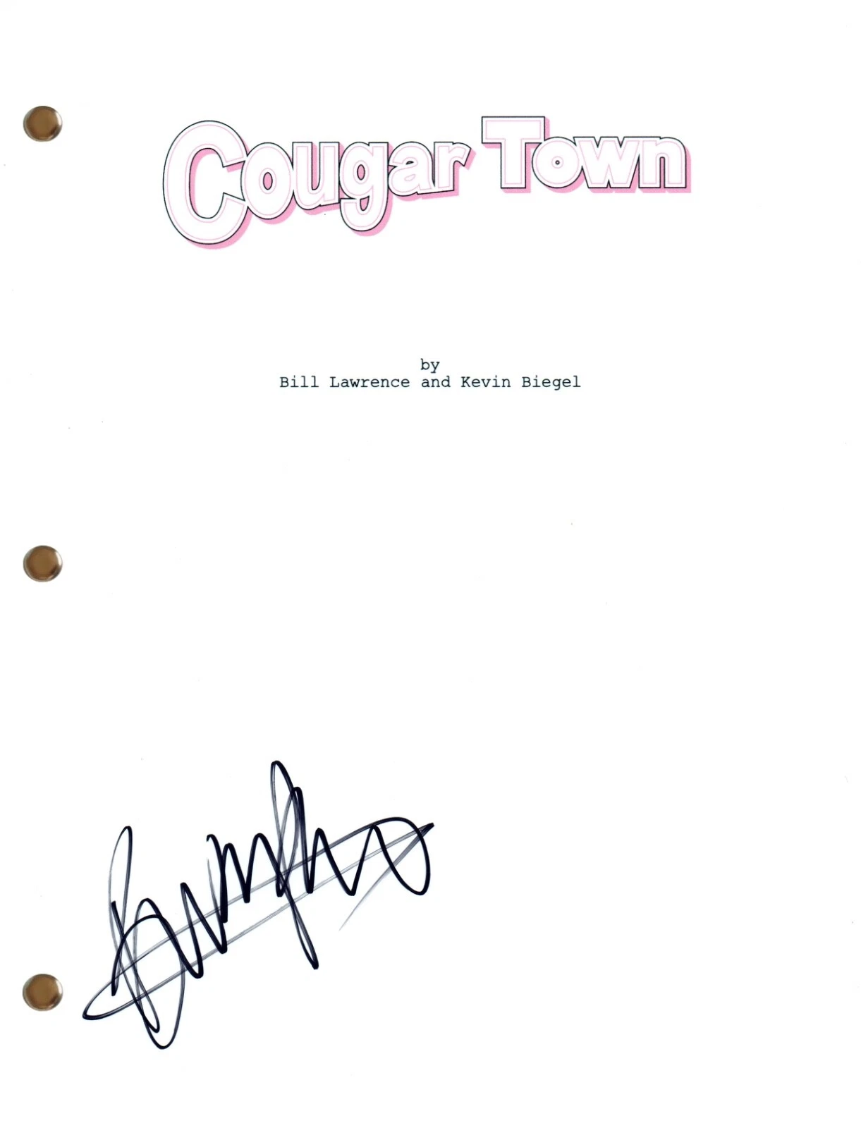 Busy Philipps Signed Autograph Cougar Town Pilot Episode Script Screenplay COA