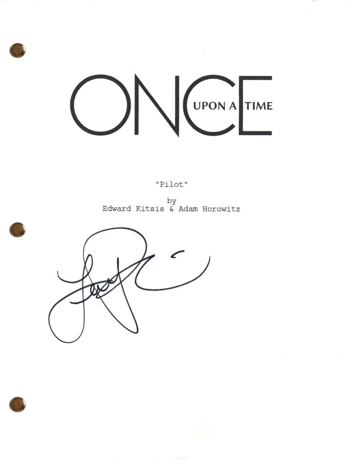 Lana Parrilla Signed Once Upon A Time Autograph Pilot Script Full Screenplay COA