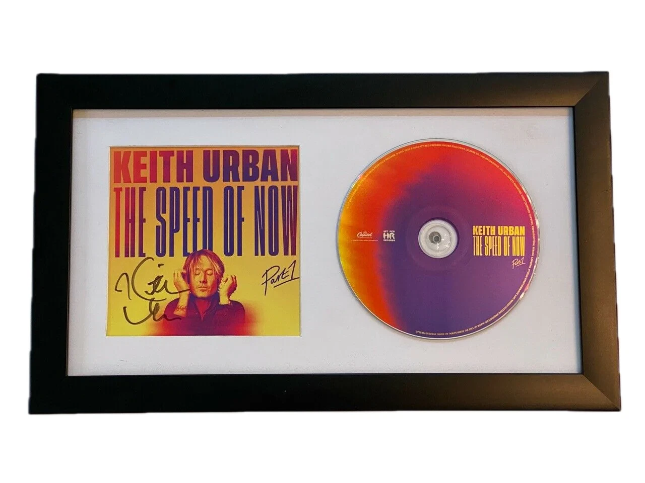 Keith Urban Signed The Speed of Now Framed CD Cover Display Beckett COA