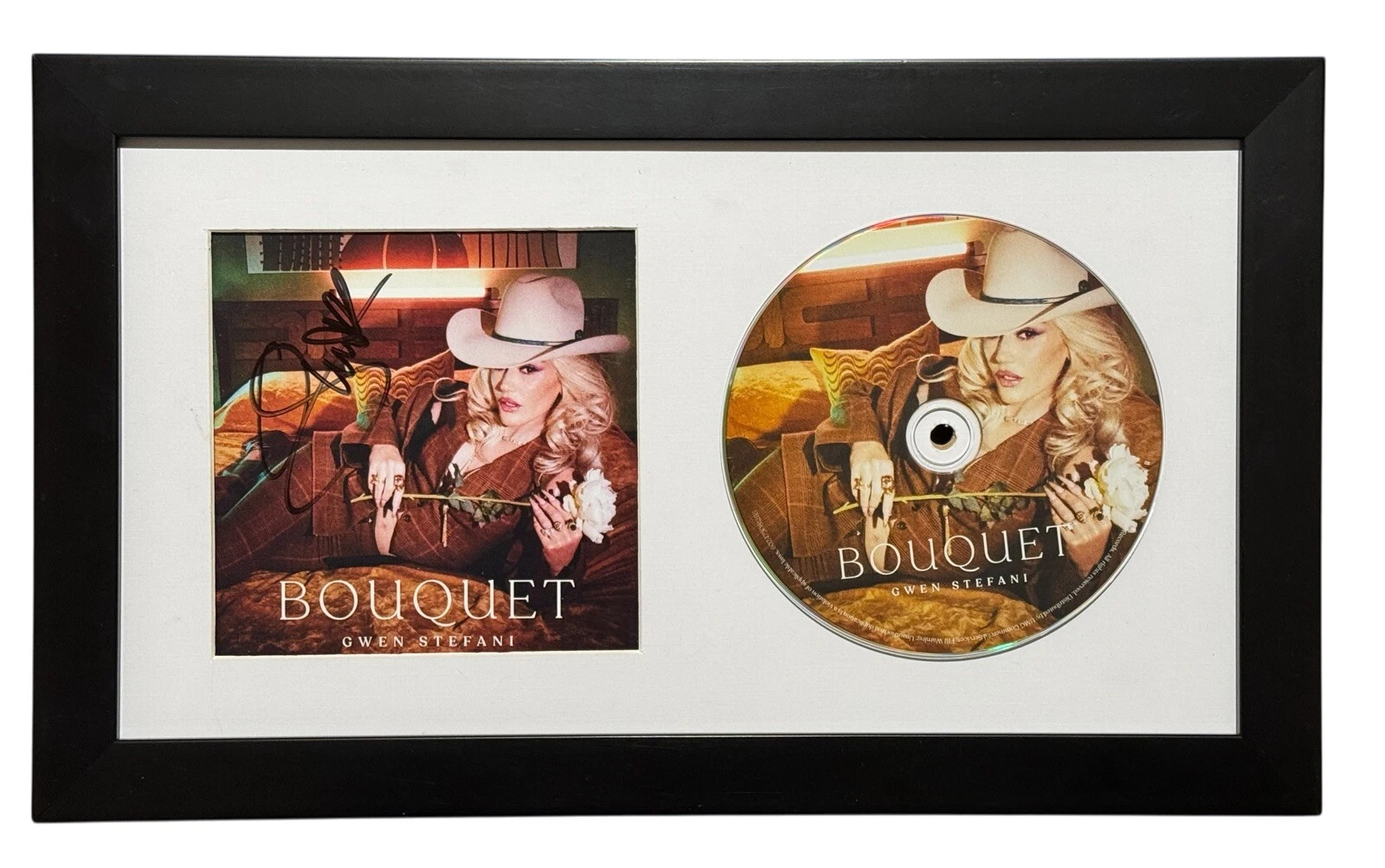 Gwen Stefani Signed BOUQUET CD Autograph Framed Matted Display No Doubt COA