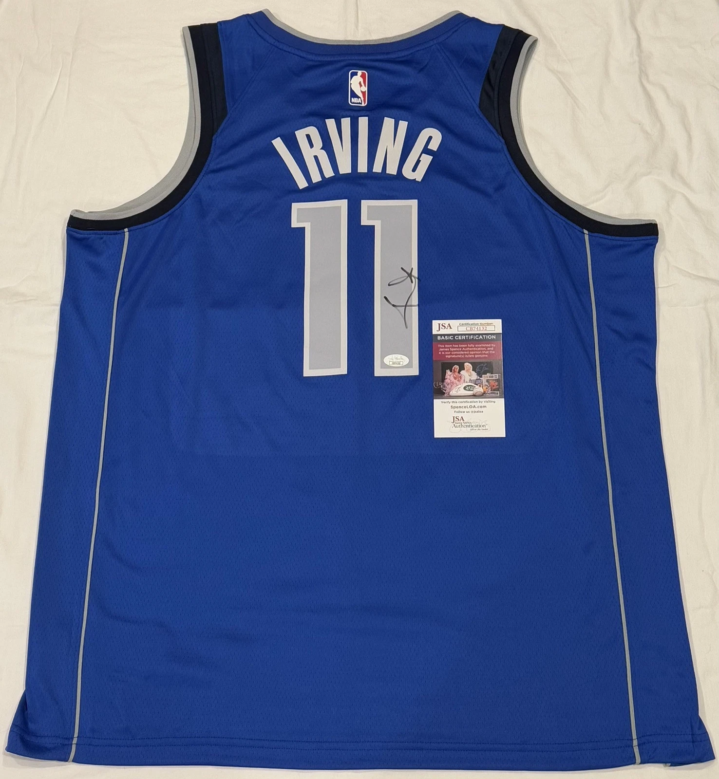 Kyrie Irving Signed Autographed Dallas Mavericks Jersey JSA COA