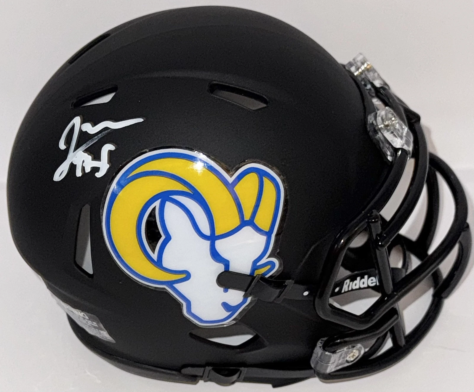 Jared Verse Signed Autographed Black LA Rams Mini Helmet PSA/DNA