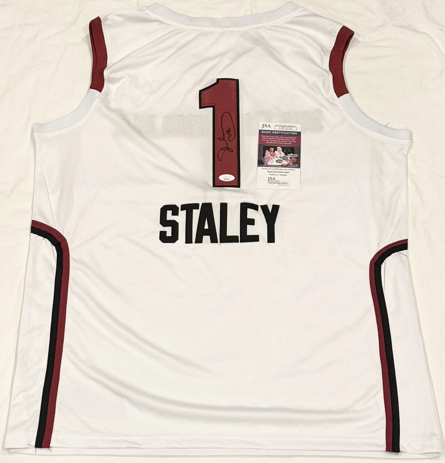 Dawn Staley Signed Autographed South Carolina Gamecocks Jersey JSA COA