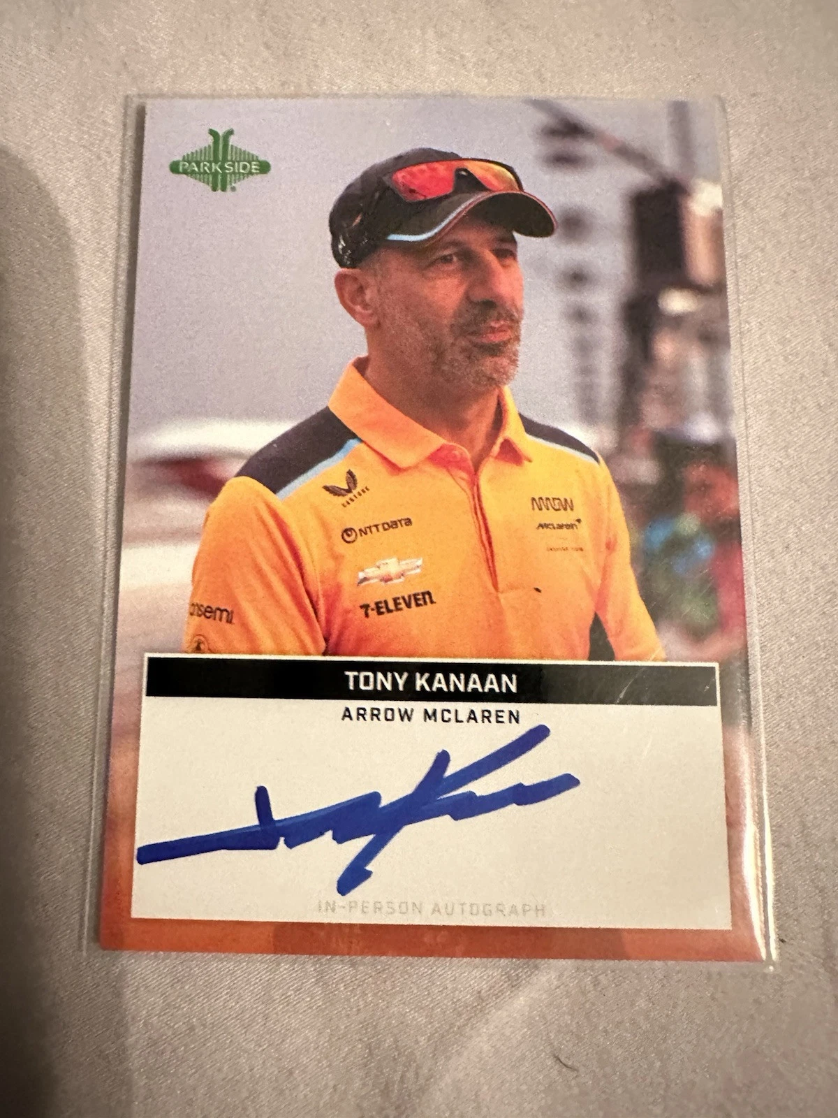 Tony Kanaan Signed Trading Parkside 2025 100 Days To Indy 500 Exclusive 2/14/25