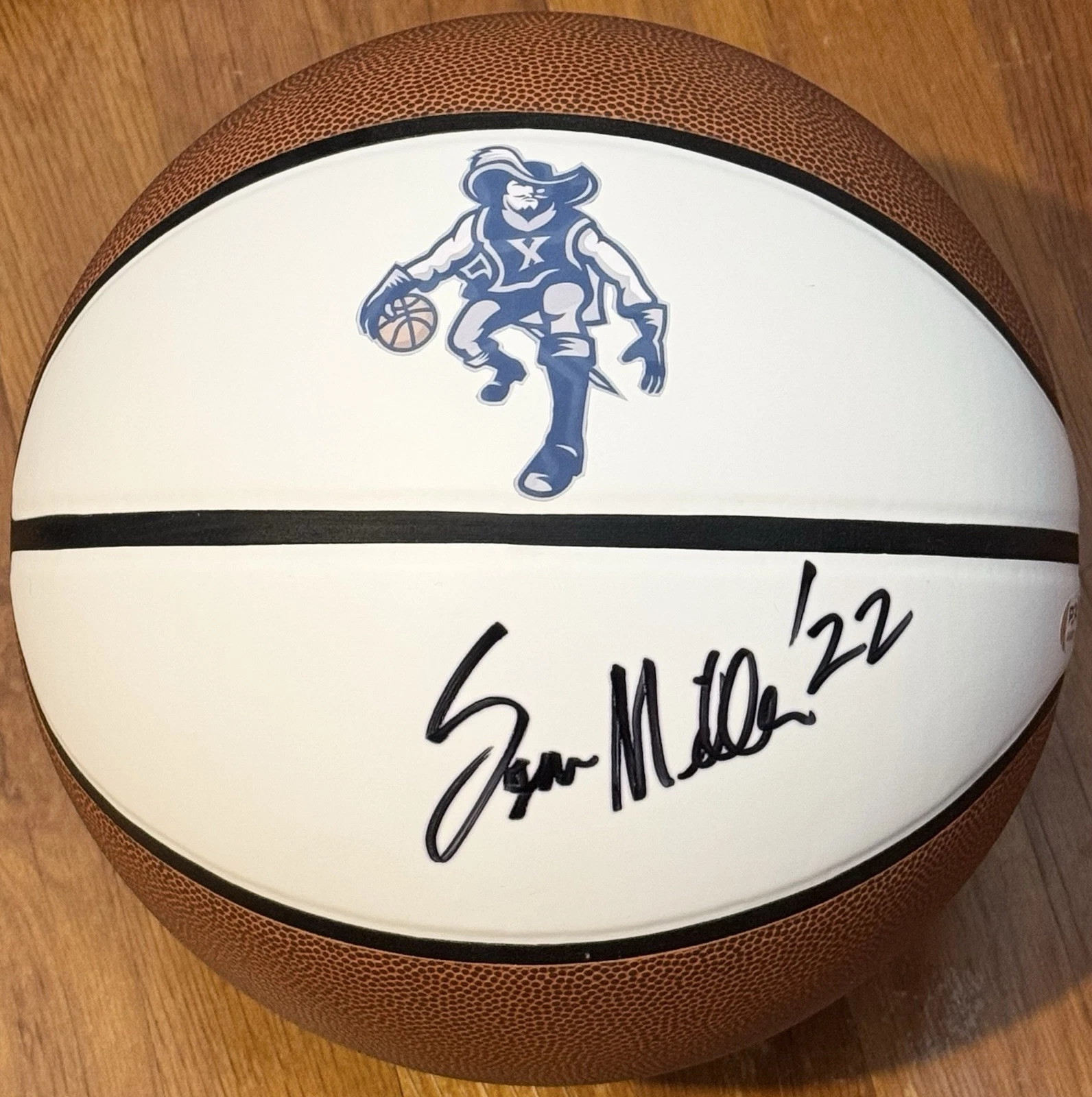 Sean Miller Signed Autographed Xavier Musketeers Logo Basketball PSA/DNA