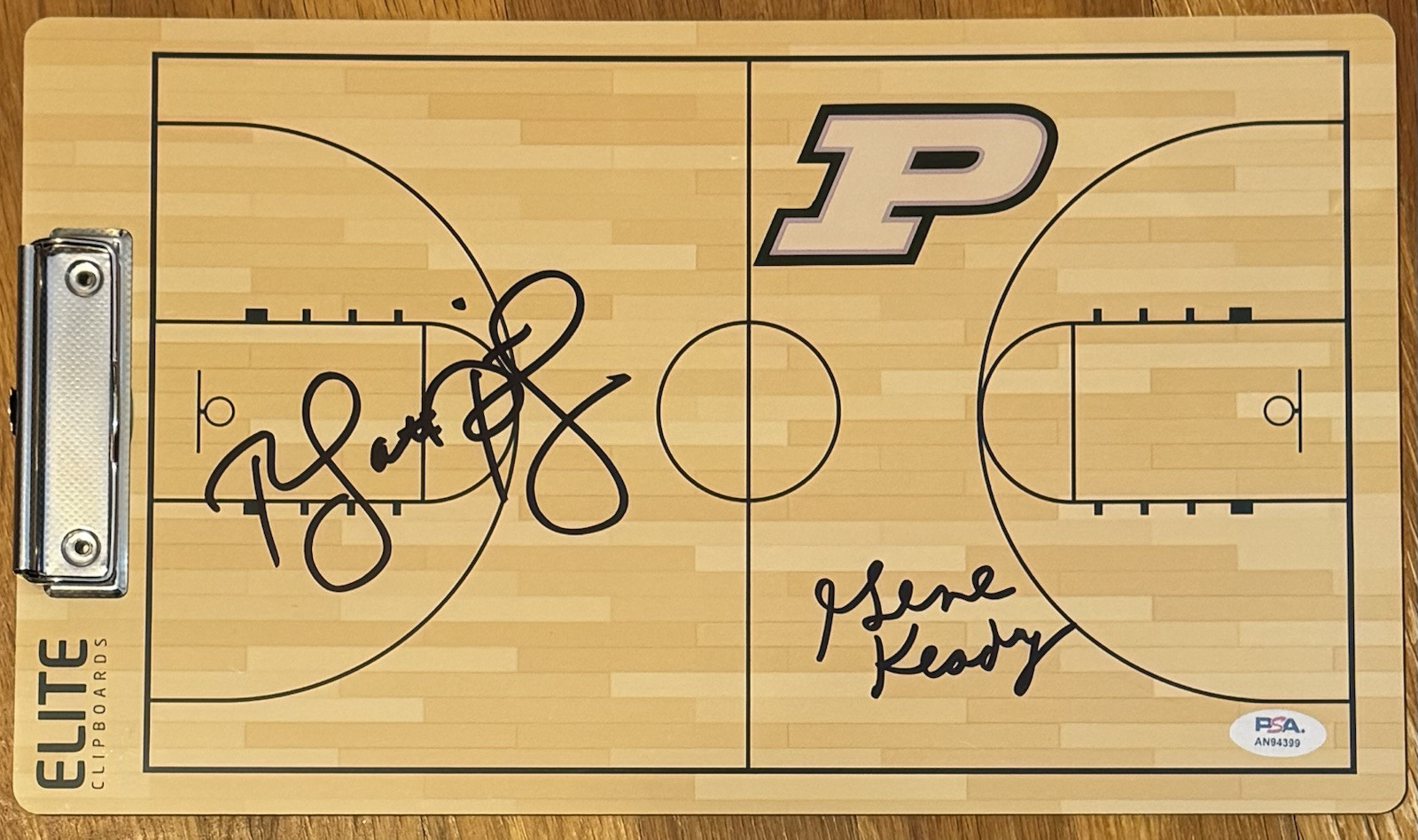 Gene Keady Matt Painter Dual Signed Purdue Boilermakers Clipboard PSA/DNA