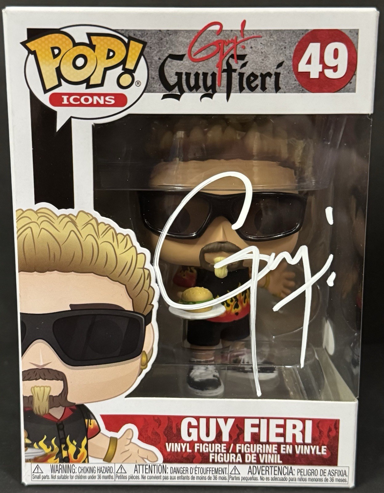 Guy Fieri Signed Autographed Flavor Town Funko Pop Vinyl Food Network JSA