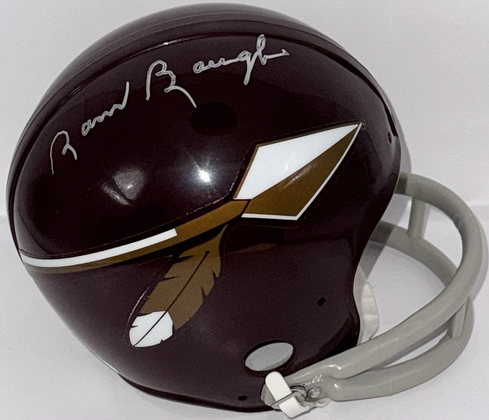 Sammy Baugh Signed Autographed Washington Redskins 2 Bar Mini Helmet JSA Letter
