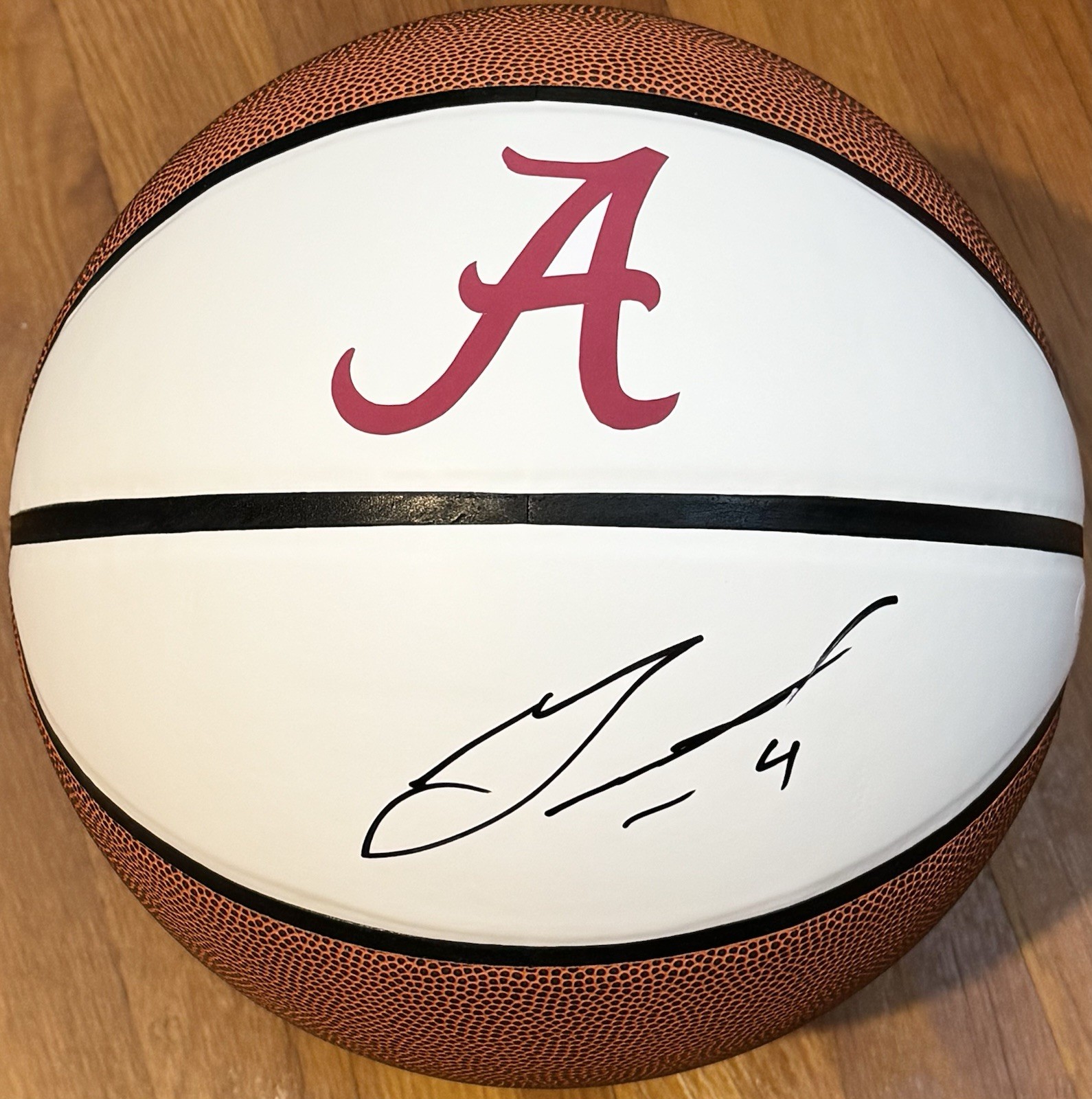 Grant Nelson Signed Autographed Alabama Crimson Tide Logo Basketball JSA COA