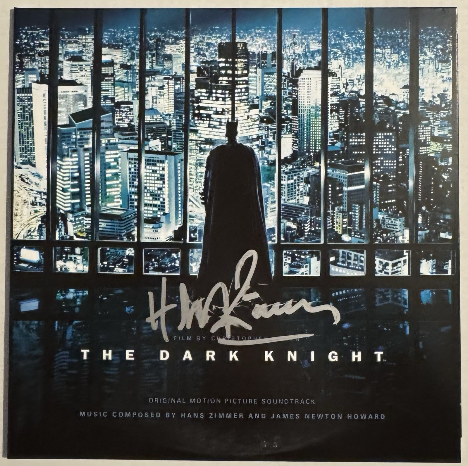 HANS ZIMMER SIGNED THE DARK KNIGHT VINYL LEGENDARY COMPOSER EPIC BATMAN JSA COA