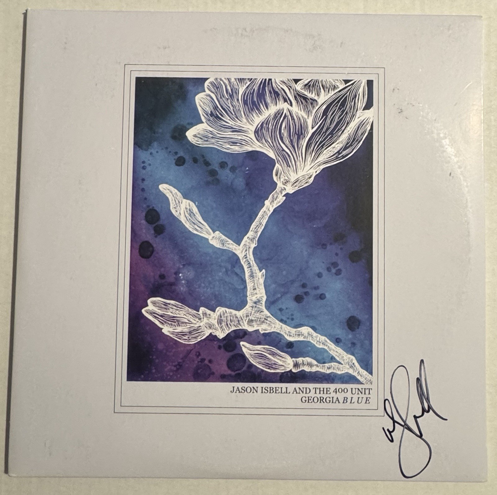 Jason Isbell Signed Autographed Georgia Blue Vinyl Album JSA COA