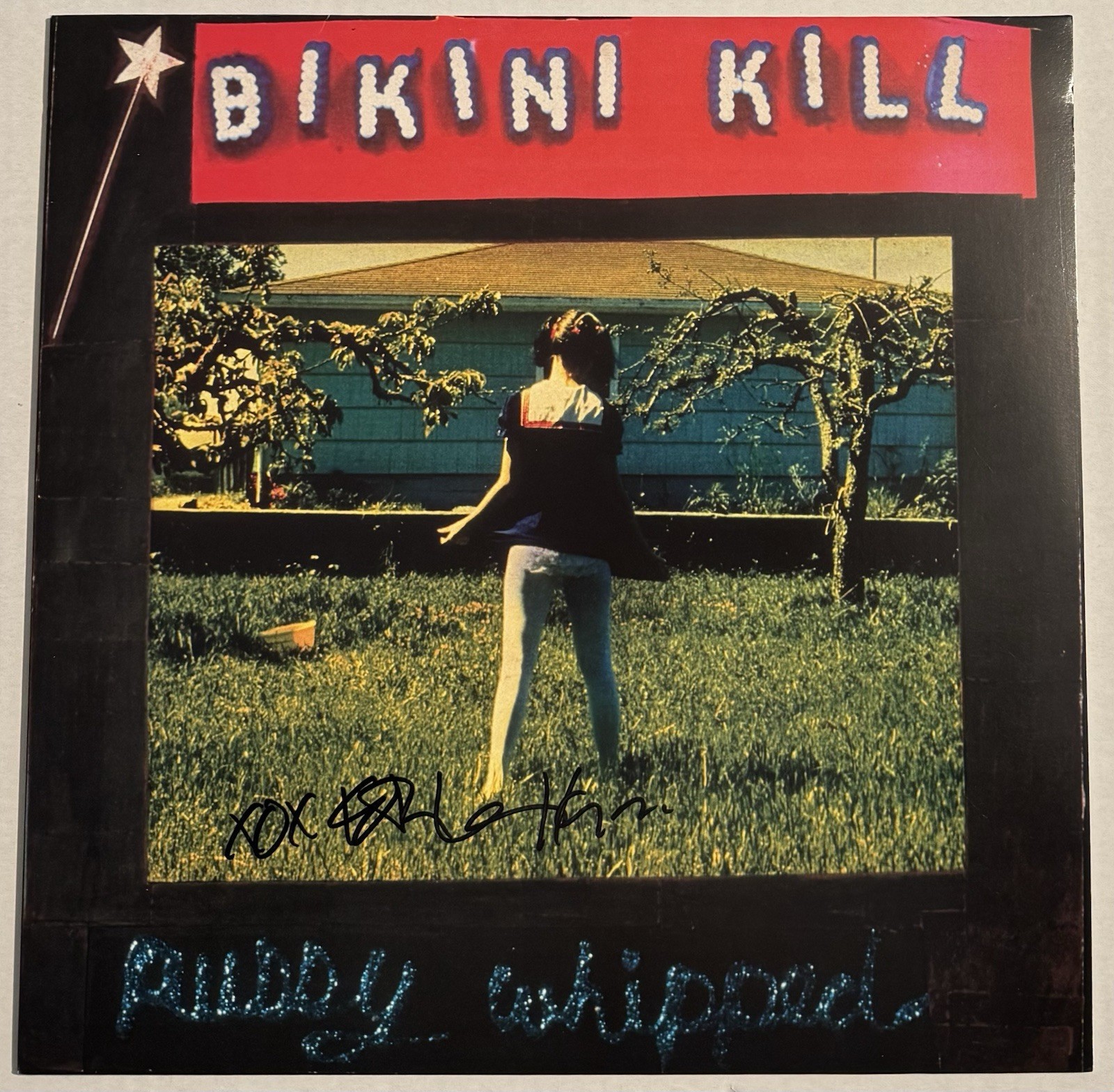 Kathleen Hanna Bikini Kill Pussy Whipped Signed Vinyl Record Album LP JSA