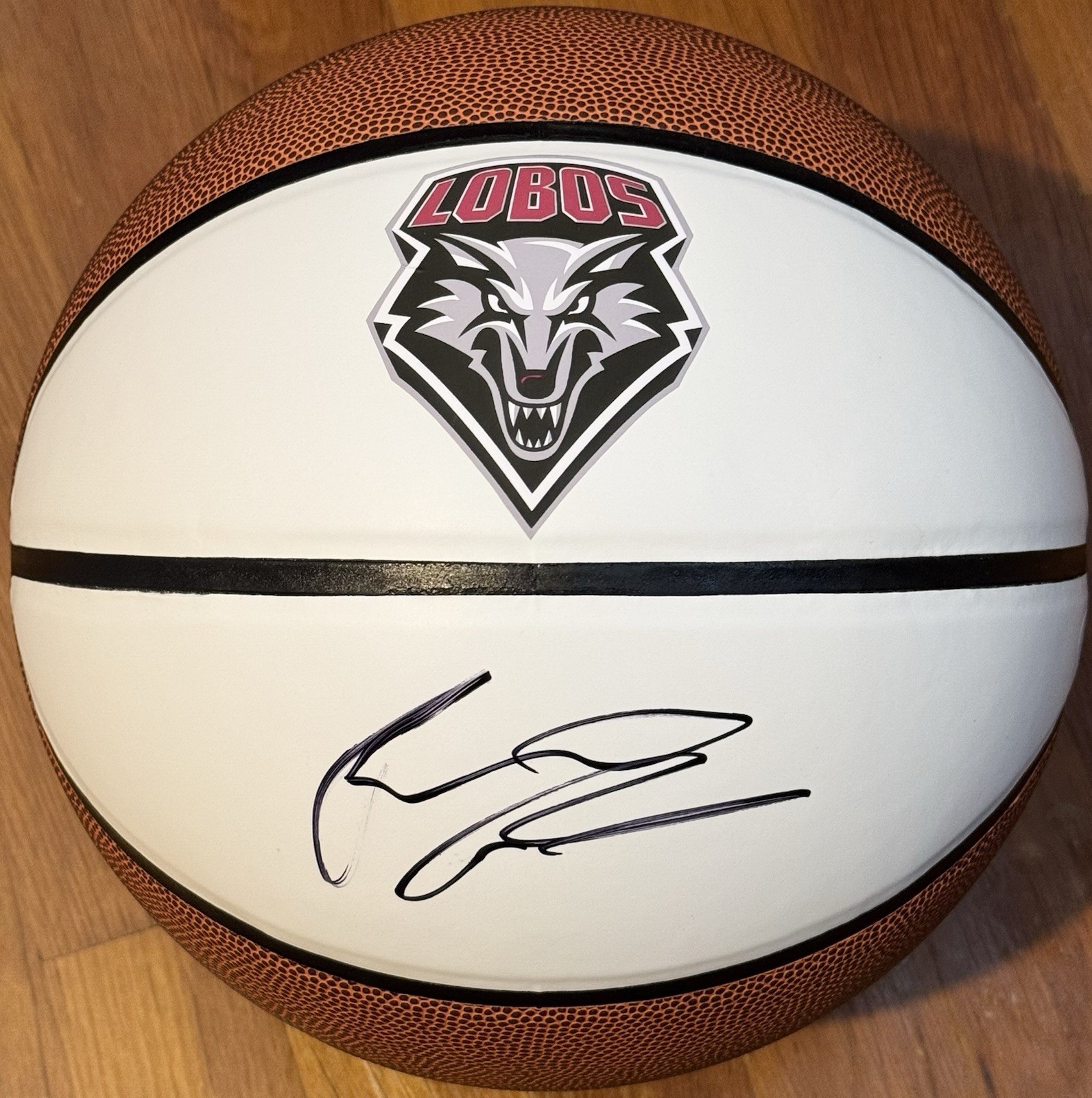 Richard Pitino Signed Autographed New Mexico Lobos Logo Basketball JSA COA