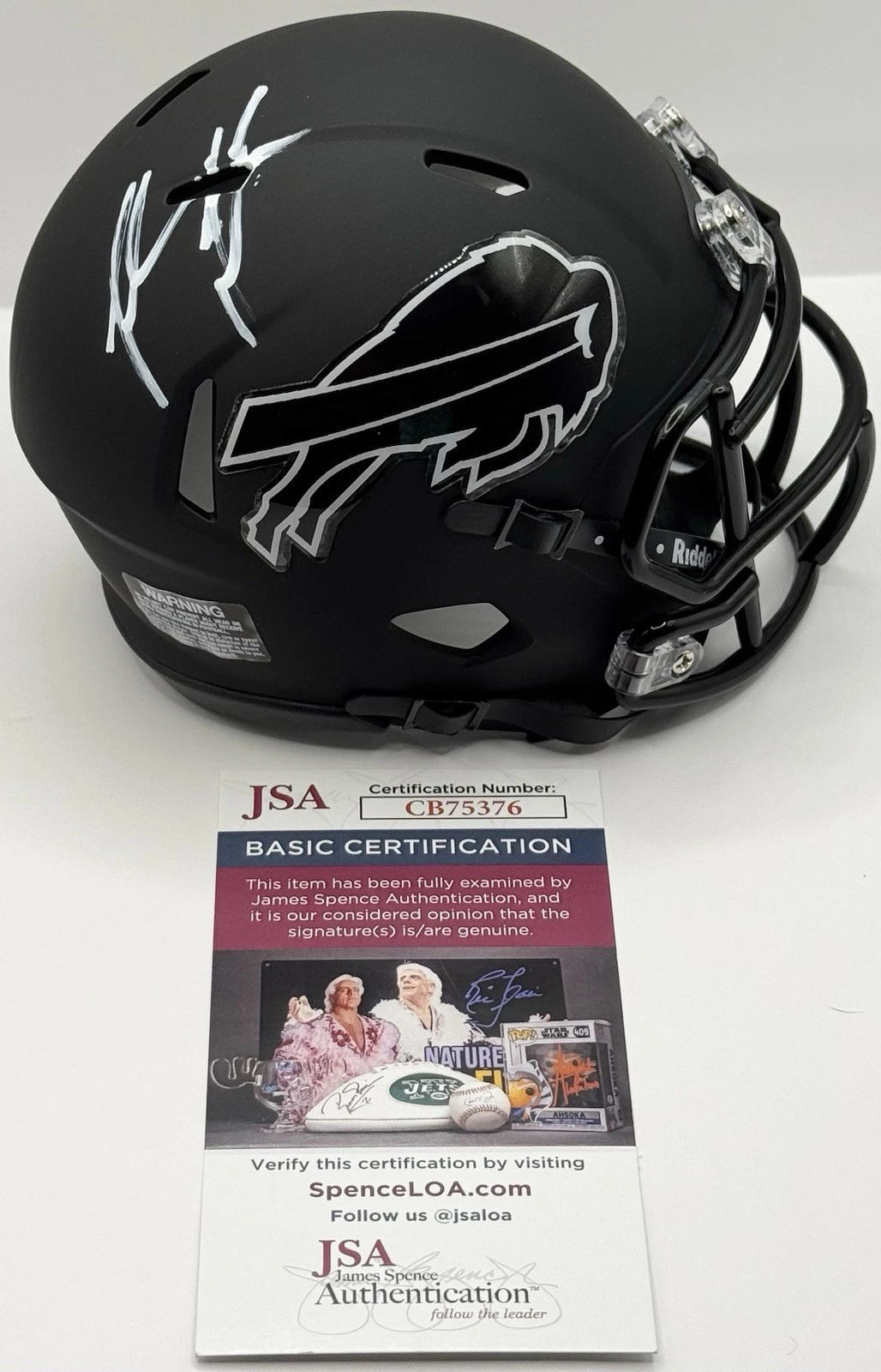 Landon Jackson Signed Autographed Buffalo Bills Mini Helmet JSA COA