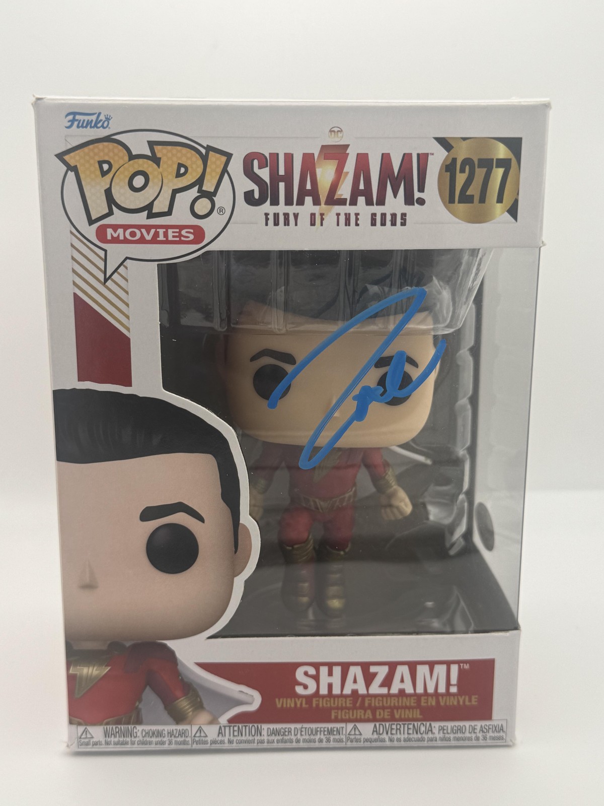 ZACHARY LEVI “SHAZAM! FURY OF THE GODS” AUTOGRAPH SIGNED 1277 FUNKO POP C ACOA COLLECTIBLE MEMORABILIA