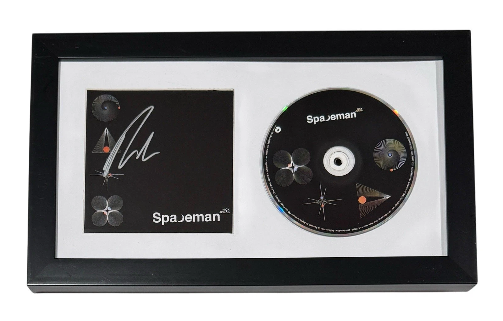 Nick Jonas Signed Autograph Spaceman CD Framed Display The Jonas Brothers COA