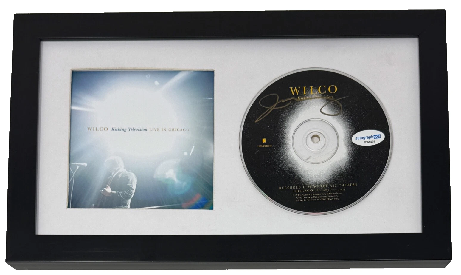 Jeff Tweedy Signed WILCO Kicking Television CD Framed Autograph Band Singer ACOA