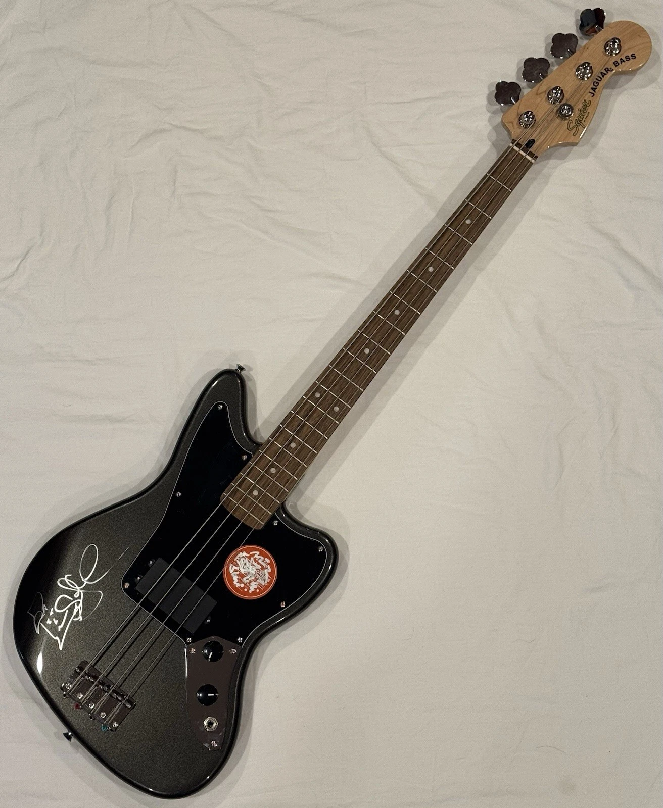 Stefan Lessard Signed Bass Guitar DMB With Original Art Sketch PSA/DNA COA Rare