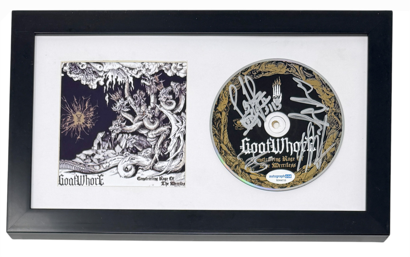 Goatwhore Signed Constricting Rage of the Merciless CD Framed Metal Band ACOA
