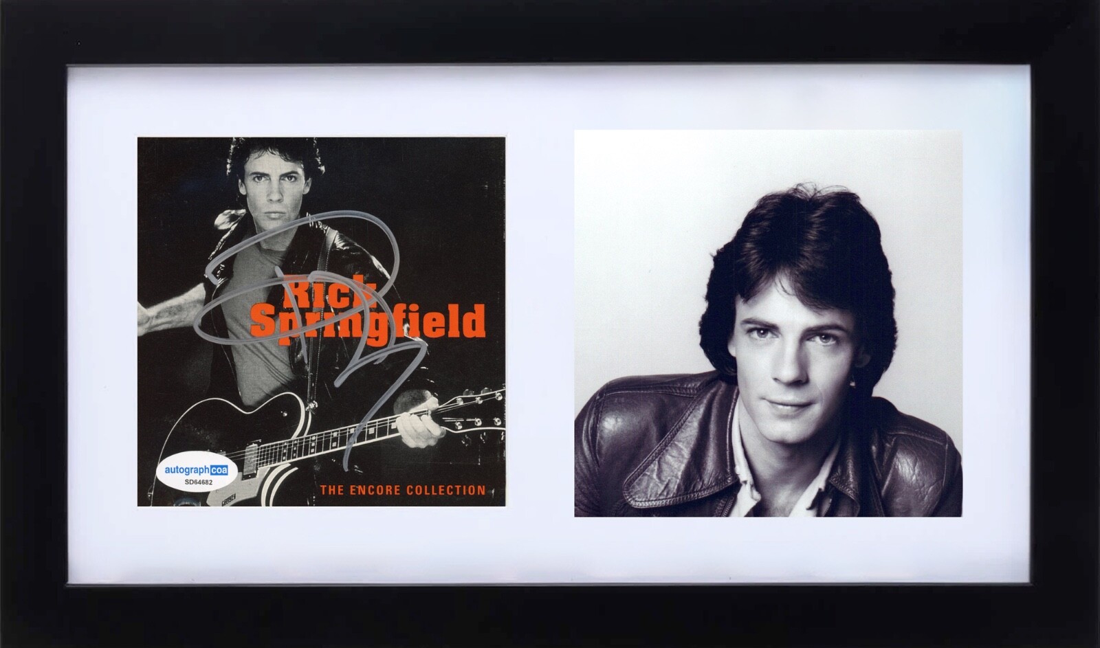 Rick Springfield Signed Autograph 'The Encore Collection' CD Cover Framed ACOA