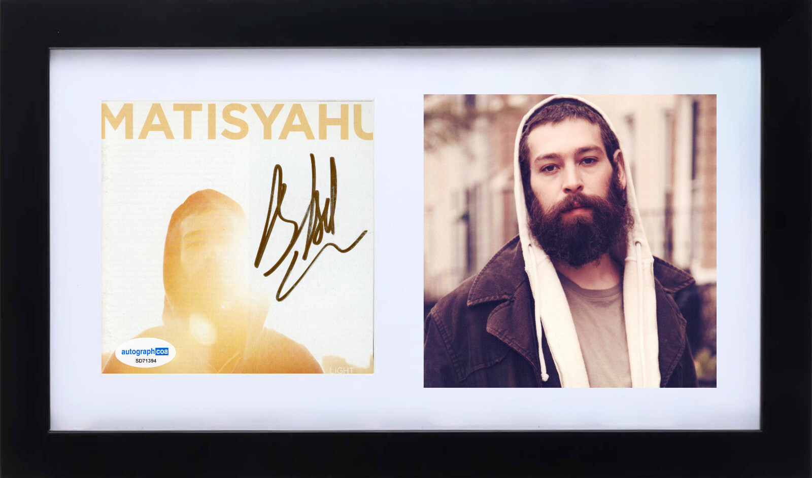 Matisyahu Signed Autograph Light CD Framed Display Rapper Musician ACOA COA