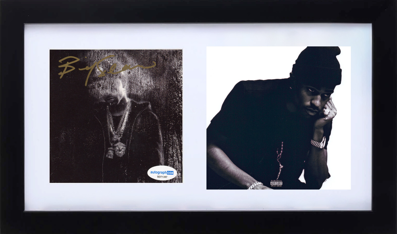 Big Sean Dark Sky Paradise Signed Autograph CD Cover Framed Rapper Hip Hop ACOA