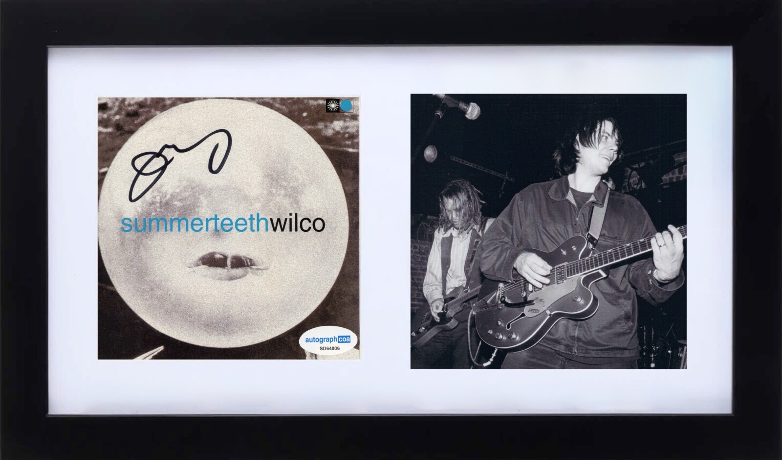 Jeff Tweedy Wilco Summerteeth Signed Autograph CD Cover Framed Band Singer ACOA