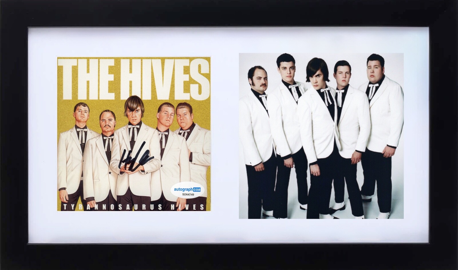 THE HIVES Pelle Almqvist Signed Autograph Tyrannosaurus Hives CD Framed ACOA COA