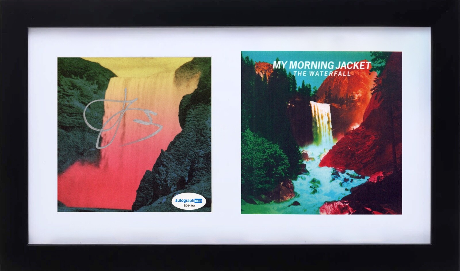 My Morning Jacket Jim James Signed Autograph The Waterfall CD Cover Framed ACOA