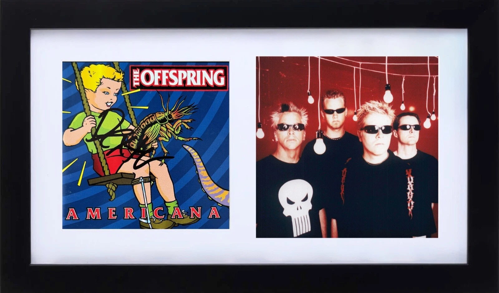 Dexter Holland Signed The Offspring Americana CD Cover Framed Autograph BAS COA