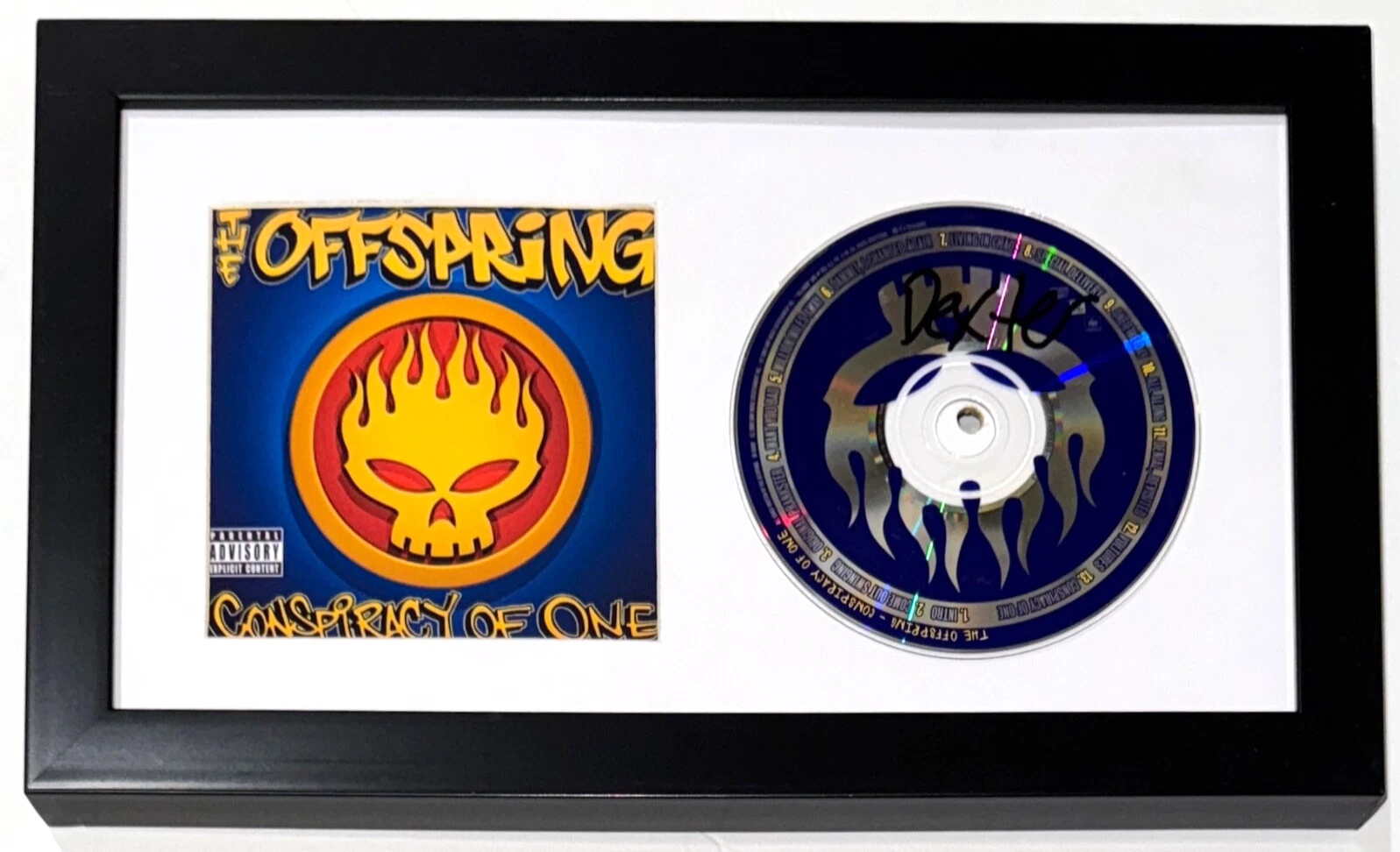 Dexter Holland The Offspring Signed Conspiracy of One CD Framed Autograph BAS